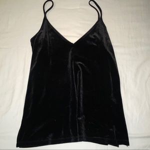 Old Navy NWOT velvet black tank top